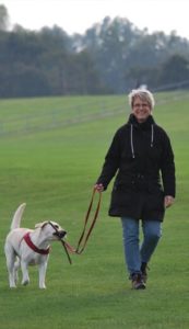 Women-walking-with-dog